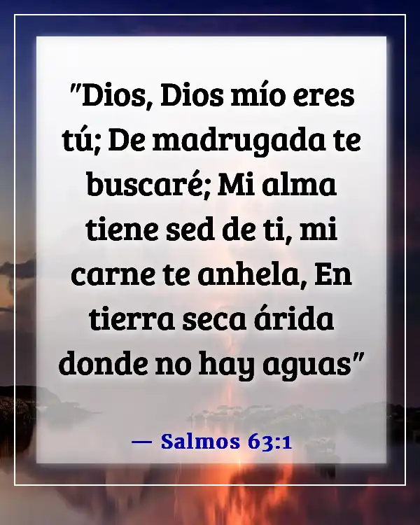 Versículos de la Biblia sobre estar en fuego por Dios (Salmos 63:1)