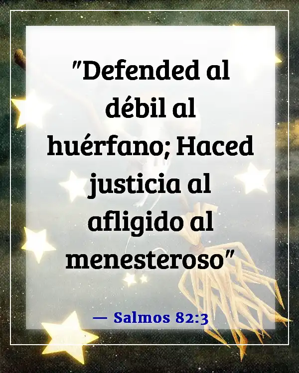 Versículos de la Biblia sobre el cuidado de los pobres y enfermos (Salmos 82:3)