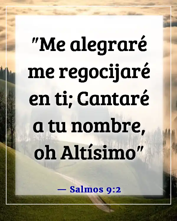 Versículos bíblicos para líderes de adoración (Salmos 9:2)