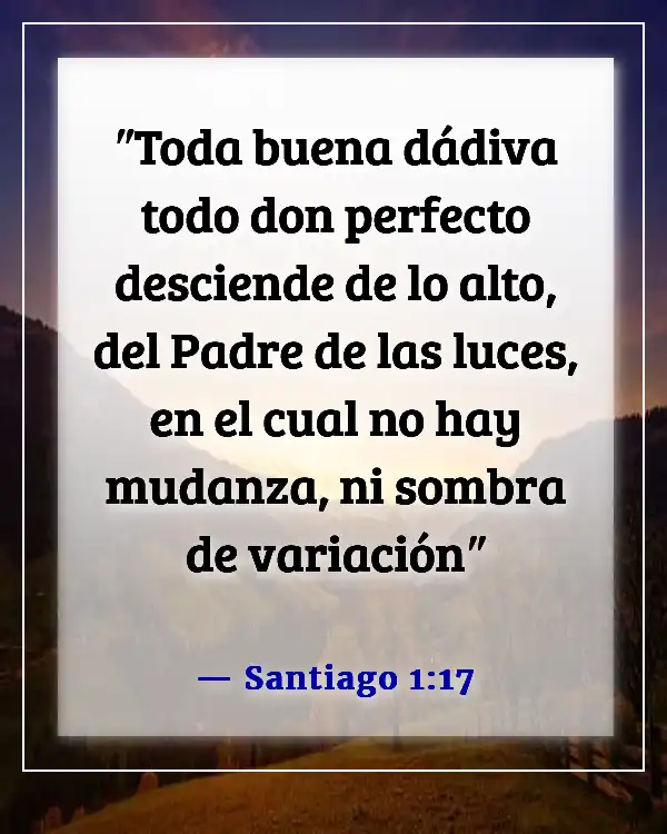 Versículo de la Biblia: Alimento para el alma (Santiago 1:17)