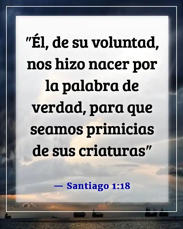 Versículos de la Biblia sobre la adopción en la familia de Dios (Santiago 1:18)