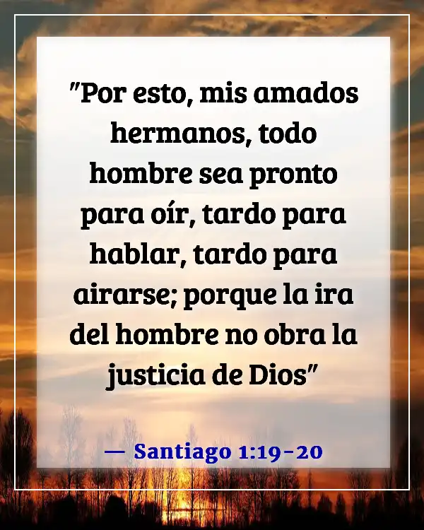 Versículos de la Biblia sobre el mal comportamiento (Santiago 1:19-20)