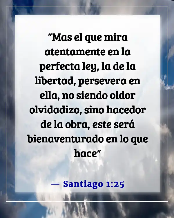 Versículos de la Biblia sobre fijar mis ojos en Jesús (Santiago 1:25)