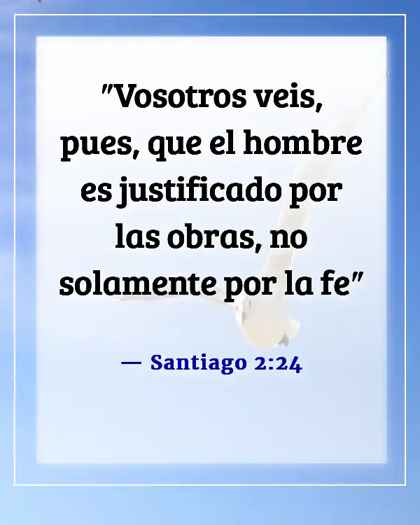 Versículos de la Biblia sobre la salvación y las buenas obras (Santiago 2:24)