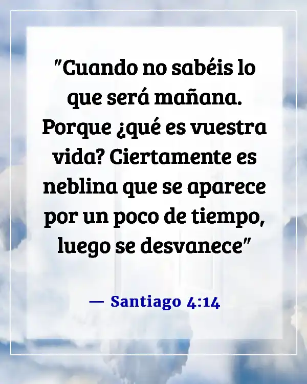 Versículo de la Biblia sobre el paso rápido del tiempo (Santiago 4:14)