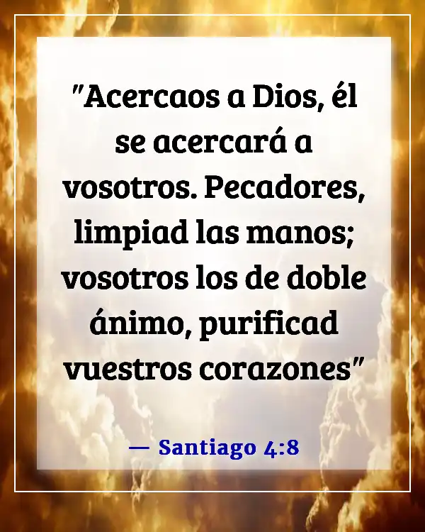 Versículo de la Biblia sobre buscar a Dios temprano en la mañana (Santiago 4:8)