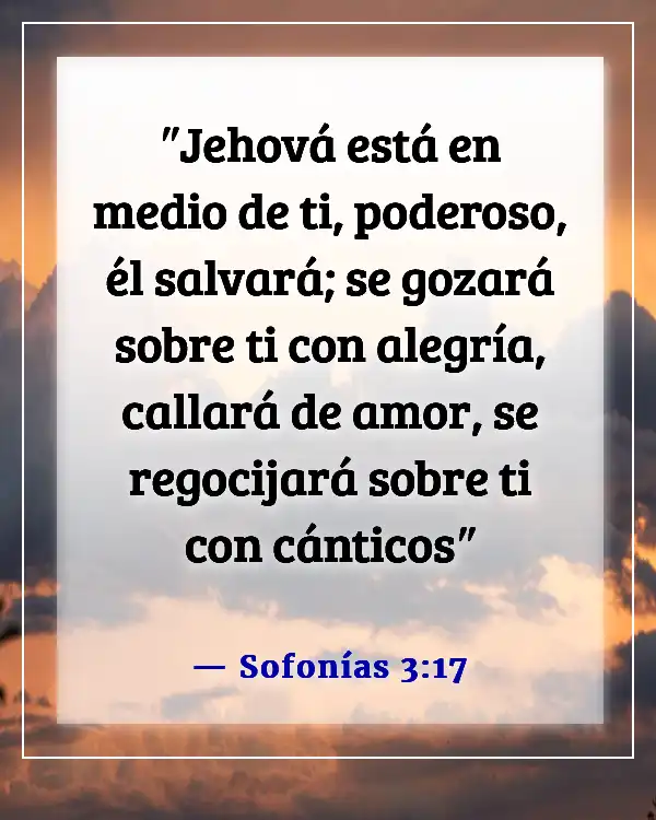 Versículos de la Biblia sobre el amor propio (Sofonías 3:17)