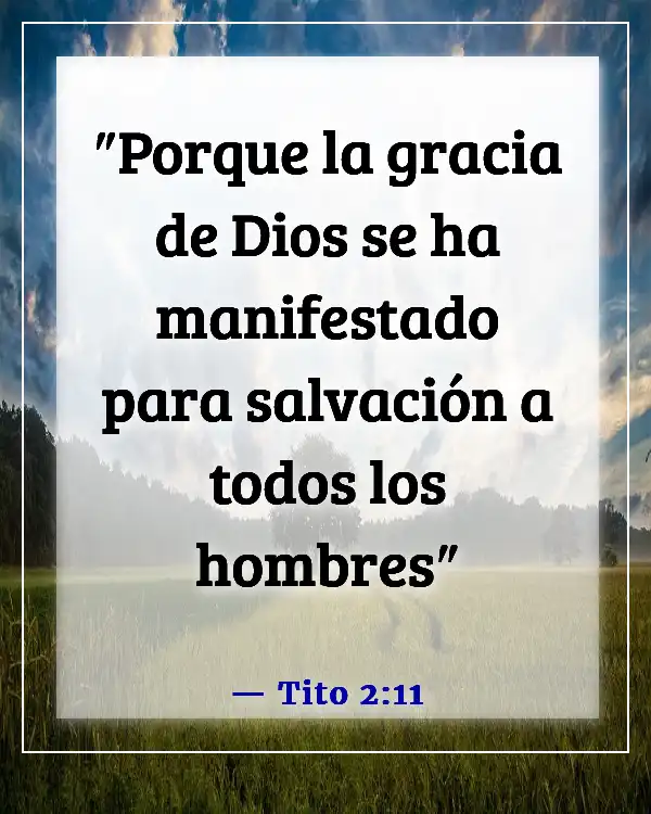 Versículos de la Biblia para orar por viajes misioneros (Tito 2:11)