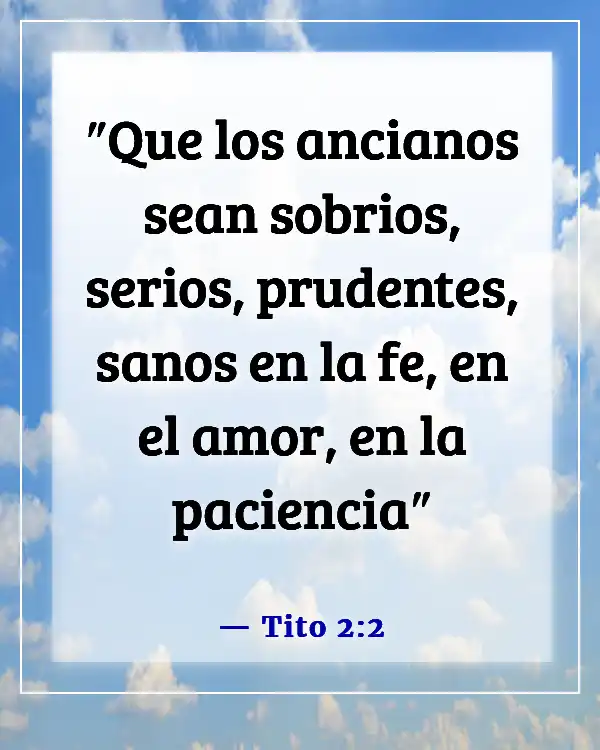 Versículos bíblicos sobre cuidar de tus padres ancianos (Tito 2:2)