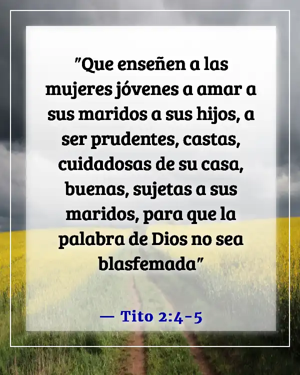 Versículo bíblico para la madre de la novia (Tito 2:4-5)