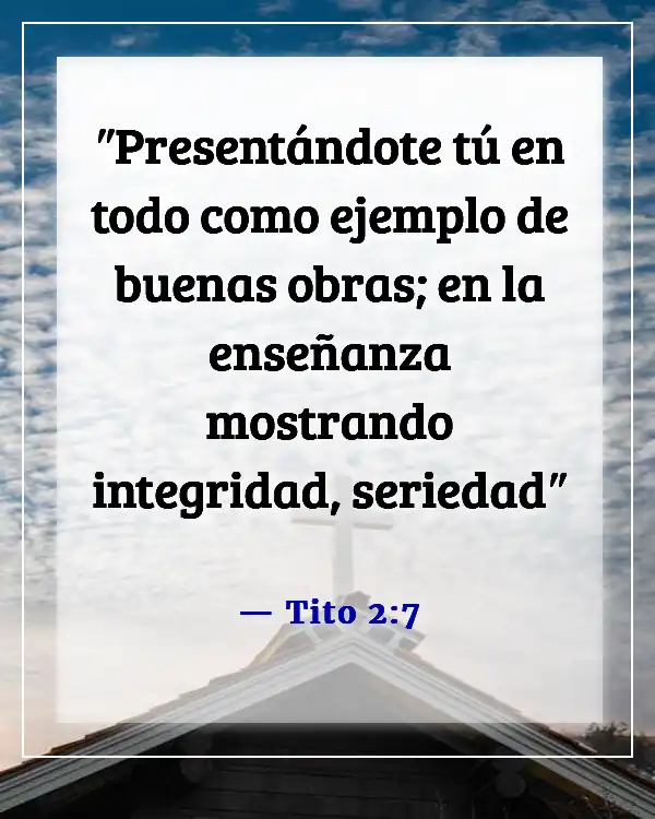 Versículos de la Biblia para vencer la pereza y la procrastinación (Tito 2:7)