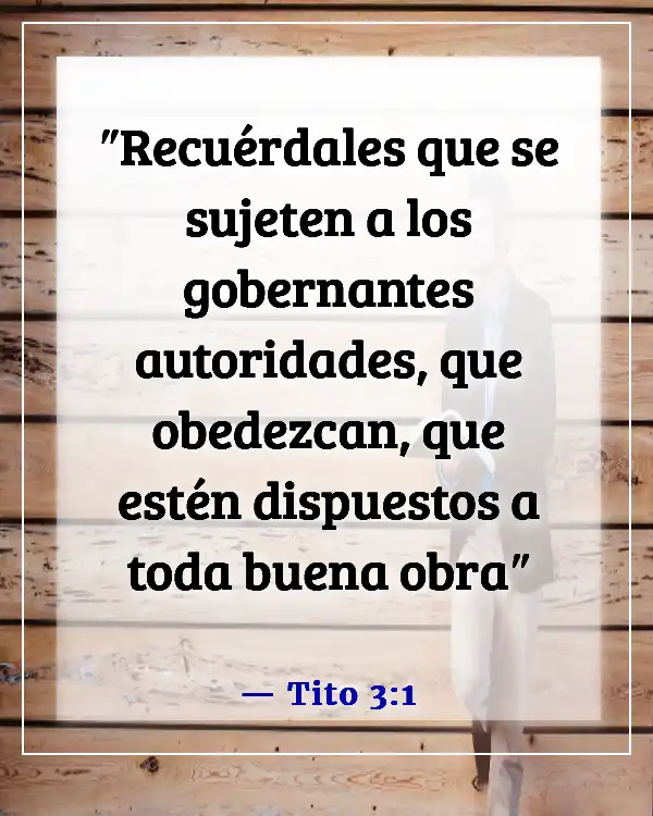 Versículos de la Biblia sobre los líderes de las naciones (Tito 3:1)