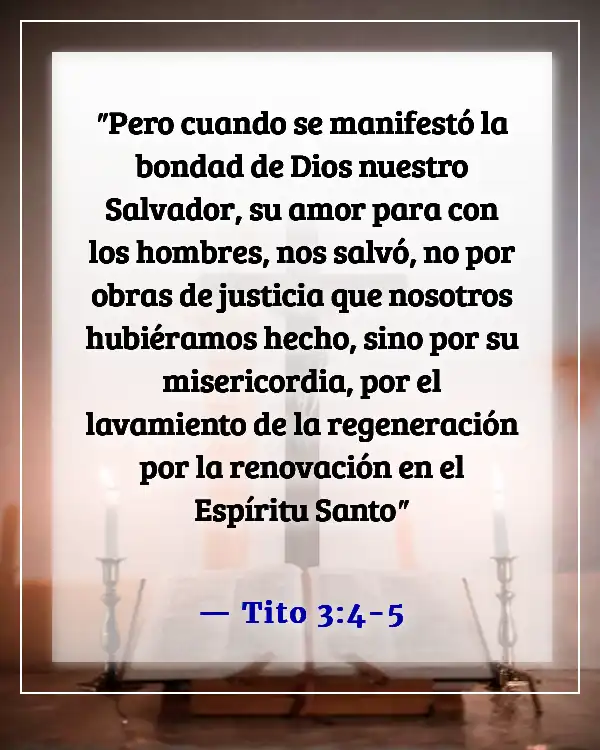 Versículos de la Biblia sobre el amor inagotable de Dios (Tito 3:4-5)