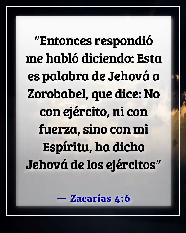 Versículos de la Biblia sobre la victoria en el nombre de Jesús (Zacarías 4:6)