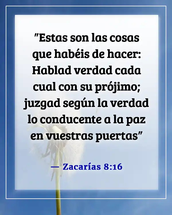 Versículos de la Biblia sobre Bienaventurados los pacificadores (Zacarías 8:16)