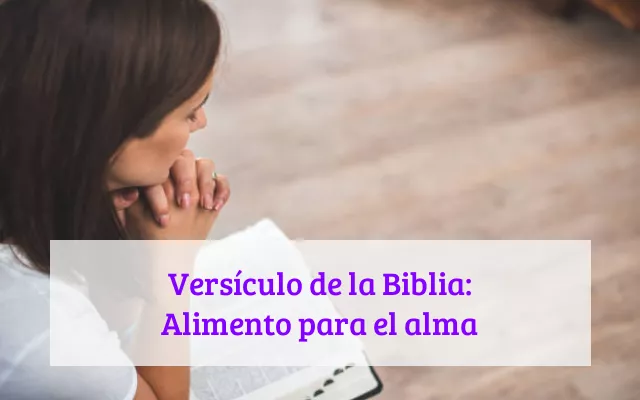 Versículo de la Biblia: Alimento para el alma