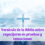 Versículo de la Biblia sobre regocijarse en pruebas y tentaciones