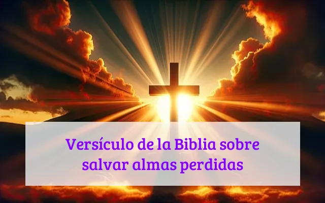 Versículo de la Biblia sobre salvar almas perdidas