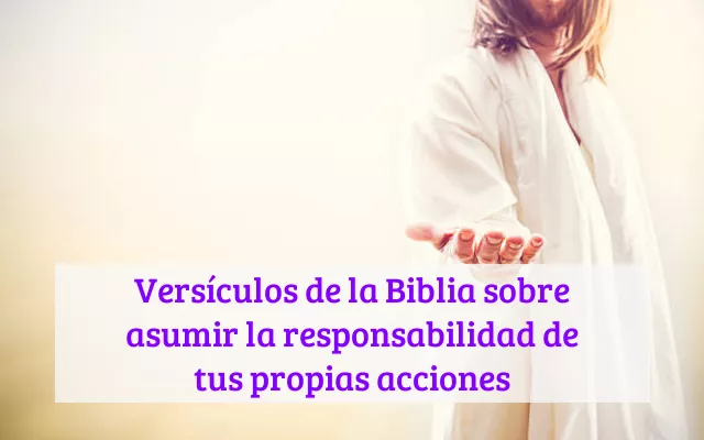 Versículos de la Biblia sobre asumir la responsabilidad de tus propias acciones