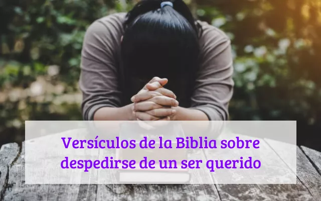 Versículos de la Biblia sobre despedirse de un ser querido