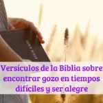 Versículos de la Biblia sobre encontrar gozo en tiempos difíciles y ser alegre