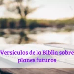 Versículos de la Biblia sobre planes futuros