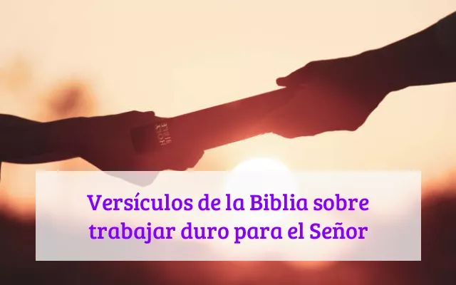 Versículos de la Biblia sobre trabajar duro para el Señor